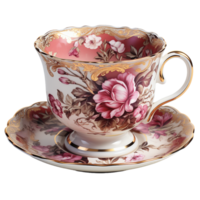 Tee Tasse, Tee Tasse png, Tee Tasse oben Sicht, transparent Hintergrund, ai generativ png