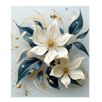 Blumen- Blatt, Blumen- Blatt png, Blumen- Blatt mit transparent Hintergrund, ai generativ png