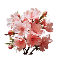 jarbera blomma, jarbera blomma vattenfärg png, transparent bakgrund, ai generativ png