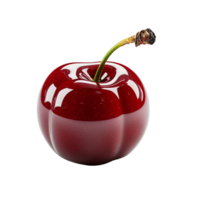 Cherry, Sweet cherry icon, Sweet cherry png, 3d rendering ripe, Transparent Background, AI Generative png