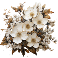 Blumen, Blumen- png, Blumen- Clip Art, transparent Hintergrund, ai generativ png