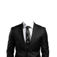 hombre traje png, hombre formal traje, hombre formal traje png, negro traje, transparente fondo, ai generativo png