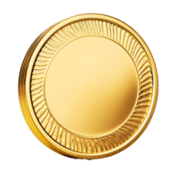 Gold Coin Png, Gold Coin Sign, Gold Coin Clipart, Transparent Background, AI Generative png