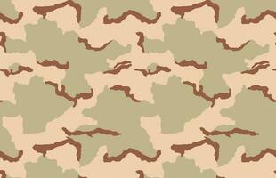 Desert Camo Camouflage Vector Pattern Three Color