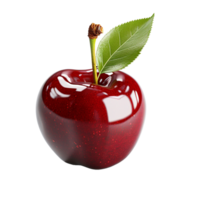 Cherry, Sweet cherry icon, Sweet cherry png, 3d rendering ripe, Transparent Background, AI Generative png