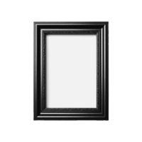 Photo Frame, Black Photo Frame, Black Photo Frame Png, Transparent Background, AI Generative png