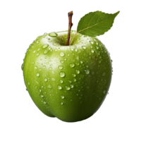 Apfel, Apfel Grün, Apfel png, Grün Apfel mit transparent Hintergrund, ai generativ png