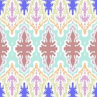 Geometric fabric pattern in pastel colors vector