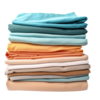 Stack of clean clothes isolated png