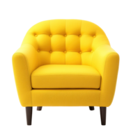 droite Jaune fauteuil isolé png