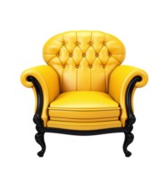 Derecha amarillo Sillón aislado png