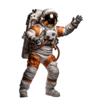 Realistic astronaut isolated png