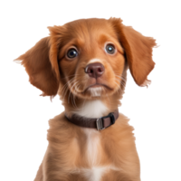 Cute browm dog isolated png