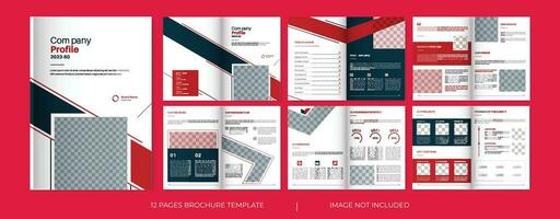 Corporate business brochure or company profile, business layout design, proposal template vector