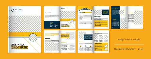 Corporate business brochure or company profile, business proposal template, brochure layout template vector