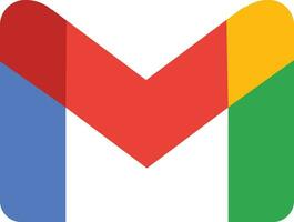 gmail logo. google producto. icono de logotipo gmail. nuevo google gmail solicitud icono. gmail es popular Internet en línea correo electrónico vector