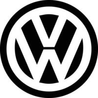 Volkswagen logo icon car brand sign symbol famous label identity style Top automotive industry leader art design vector. Black automobile emblem sign vector