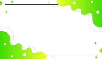 Colorful template banner with gradient color. Design with liquid shape. photo