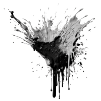 Paint Splash, Black Paint Splash, Black Paint Splash Png, Transparent Background, AI Generative png