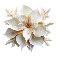 Blumen- Blatt, Blumen- Blatt png, Blumen- Blatt mit transparent Hintergrund, ai generativ png