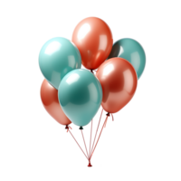balão, balão png, aniversário balão png, hélio balão png, transparente fundo, ai generativo png