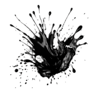 Paint Splash, Black Paint Splash, Black Paint Splash Png, Transparent Background, AI Generative png