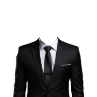 hombre traje png, hombre formal traje, hombre formal traje png, negro traje, transparente fondo, ai generativo png