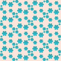 Hand drawn floral flower pattern. vector