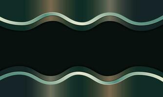 Metallic with wave line stripes on background. vector