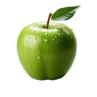 manzana, manzana verde, manzana png, verde manzana con transparente fondo, ai generativo png