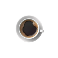 café xícara, café copo png, café copo clipart, café copo topo visualizar, transparente fundo, ai generativo png