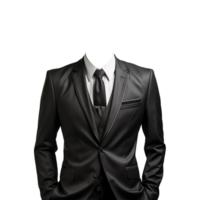 Mann passen png, Mann formal Anzug, Mann formal passen png, schwarz Anzug, transparent Hintergrund, ai generativ png