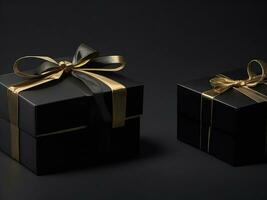 Black friday gift box . Generative AI photo