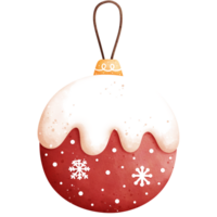 waterverf Kerstmis bal illustratie png