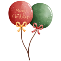 Aquarell Weihnachten Luftballons Illustration png