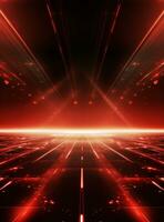 Ai generative Backdrop With Illumination Of Red Spotlights For Flyers realistic image ultra hd high design photo