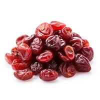 Dried Cranberries isolated on white background photo