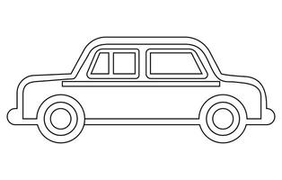 Taxi Car illustration vector. Yellow taxi Car Flat illustration. vector