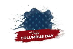 Vector illustration Columbus Day Grunge Watercolor Isolated.