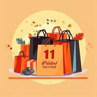 of 11.11 shopping day poster or banner photo