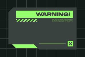 Futuristic pop up interface illustration. Video overlay element. vector