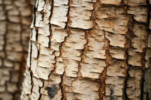 Close up view of diverse bark patterns in a thick forest photo