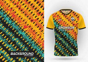 T-shirt sport, background, team jersey, wallpaper, racing, backdrop, cycling, football, game, running, pattern. vector