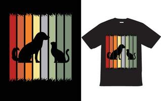 Vintage Dog T shirt Design Vector EPS File for T Shirt Design