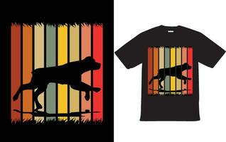 Vintage Dog T shirt Design Vector EPS File for T Shirt Design