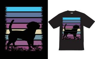 Vintage Dog T shirt Design Vector EPS File for T Shirt Design