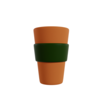 café fazer compras 3d render clipart png