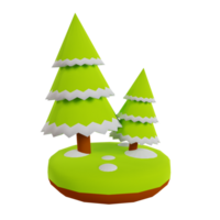 Winter season 3d render clipart png