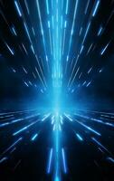 Ai generative Backdrop With Illumination Of blue Spotlights For Flyers realistic image ultra hd high design photo