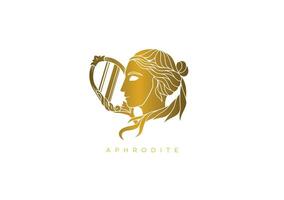 diosa de amar, Afrodita logo vector